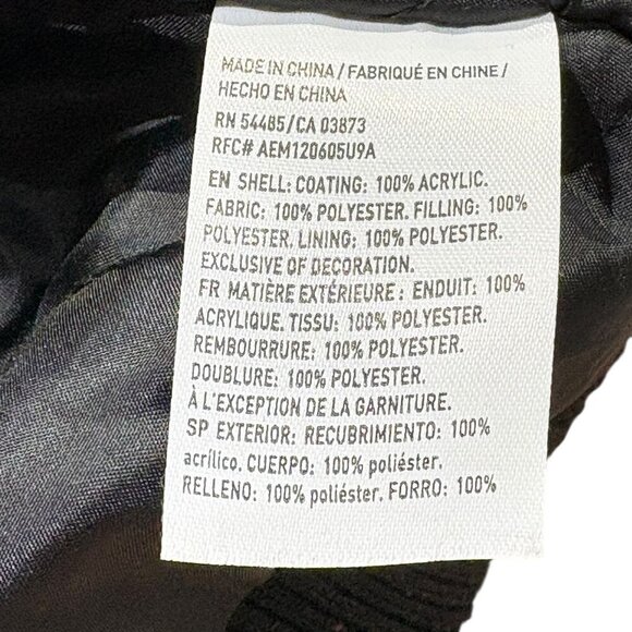 American Eagle Black Embroidered Bomber Jacket Size Medium - Picture 9 of 13